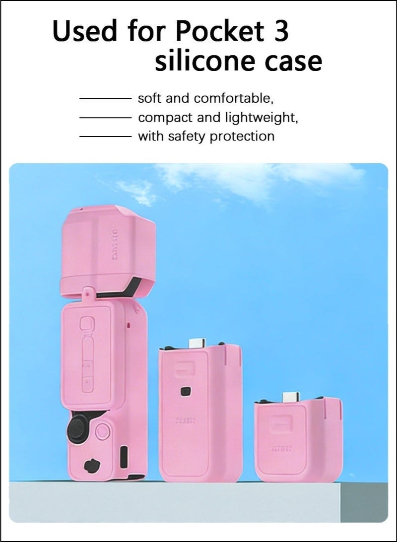 BRDRC Fully protected silicone cover | Suitable for DJI Pocket 3 | Dustproof, scratch resistant, and slip resistant - Image 4